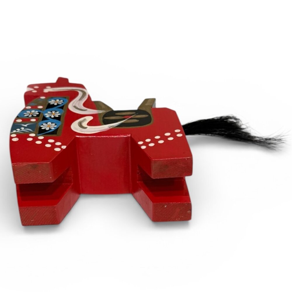 Vintage Hachinohe Horse Handmade Hand Painted Yawata, Uma Japanese Folk Art - Picture 5 of 11